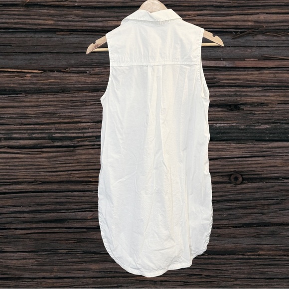 Athleta White Sleeveless Button Down Tunic - Picture 2 of 4